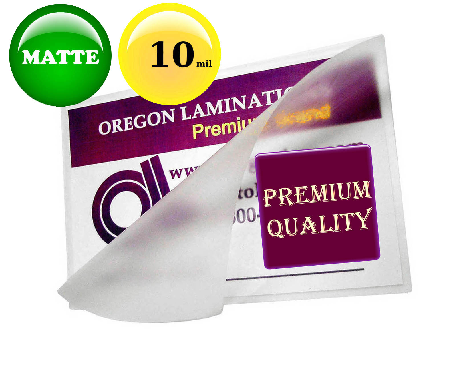 100 Legal 10 Mil Laminating Pouches Laminator Sheets 9 x 14-1/2 Quality 