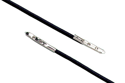 Black elastic neck cord