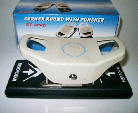 1/4" Radius Corner Rounder & Badge Slot Punch